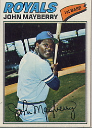 1977 Topps Baseball Cards      244     John Mayberry